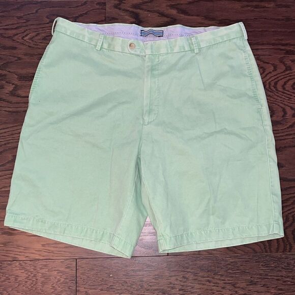 Pastel Green Golf Sailing Boat Yacht mens Peter Millar Crown Great 9” shorts 38 - Picture 1 of 3